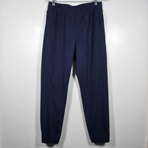 Soybu Mens Navy Blue Athletic Drawstring Waist Pull On Jogger Pants Size Medium